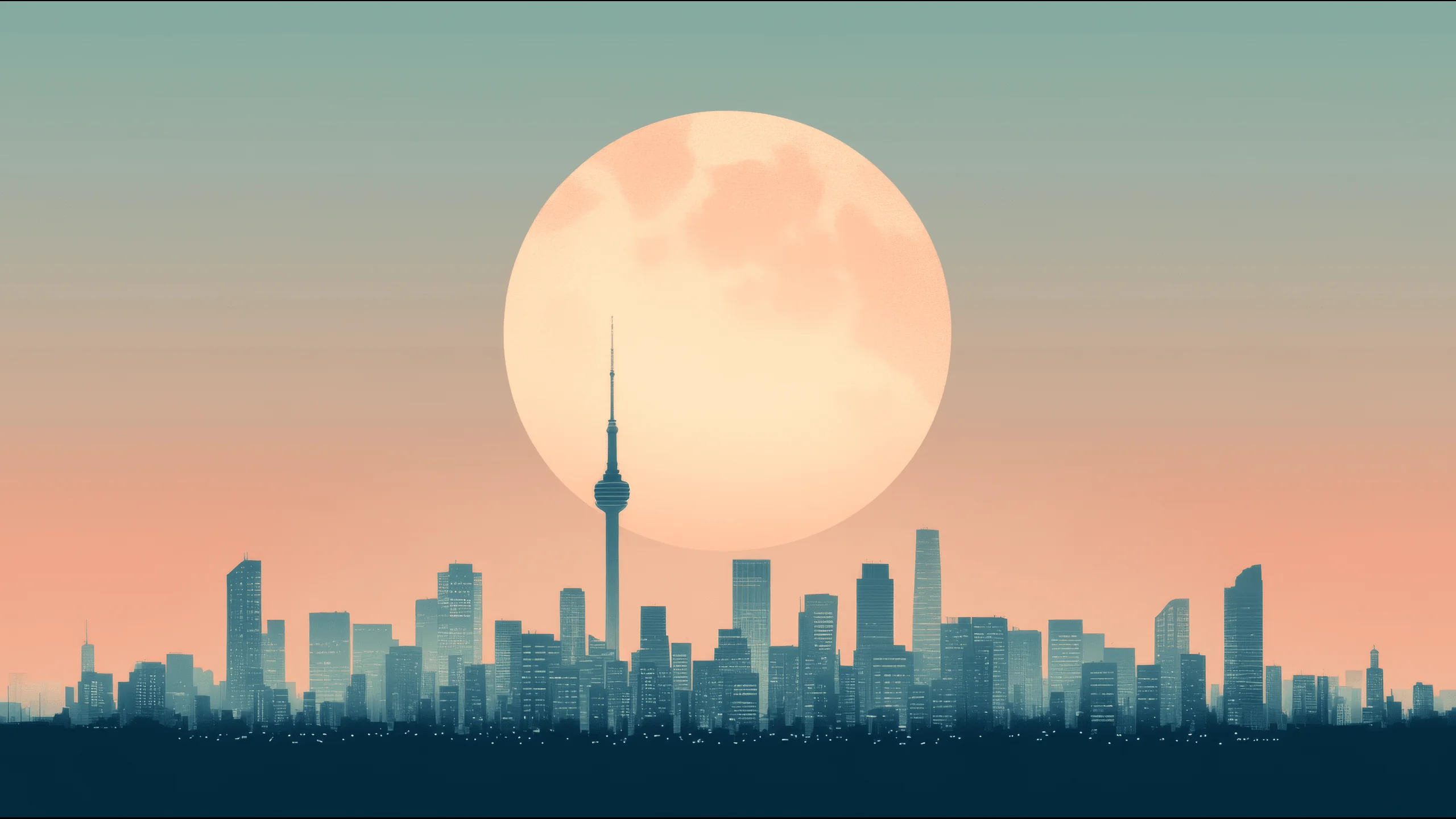 illustration of City Skyline in Night - Series.02 picture 6 of 6