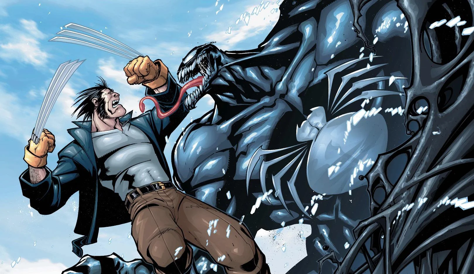 Venom vs wolverine wallpaper 1619x935 picture 1 of 1