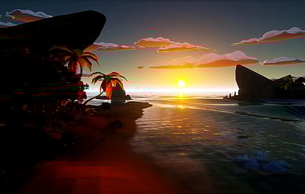 Tropical Beach - 4K Still, link to the Realtime sun position live wallpaper pack inside'