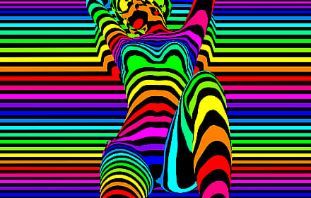 stripes woman'