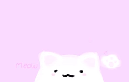 I make this for a wallpaper and last second opted for a random pinkish purple sunset looking photo... still cute right?'