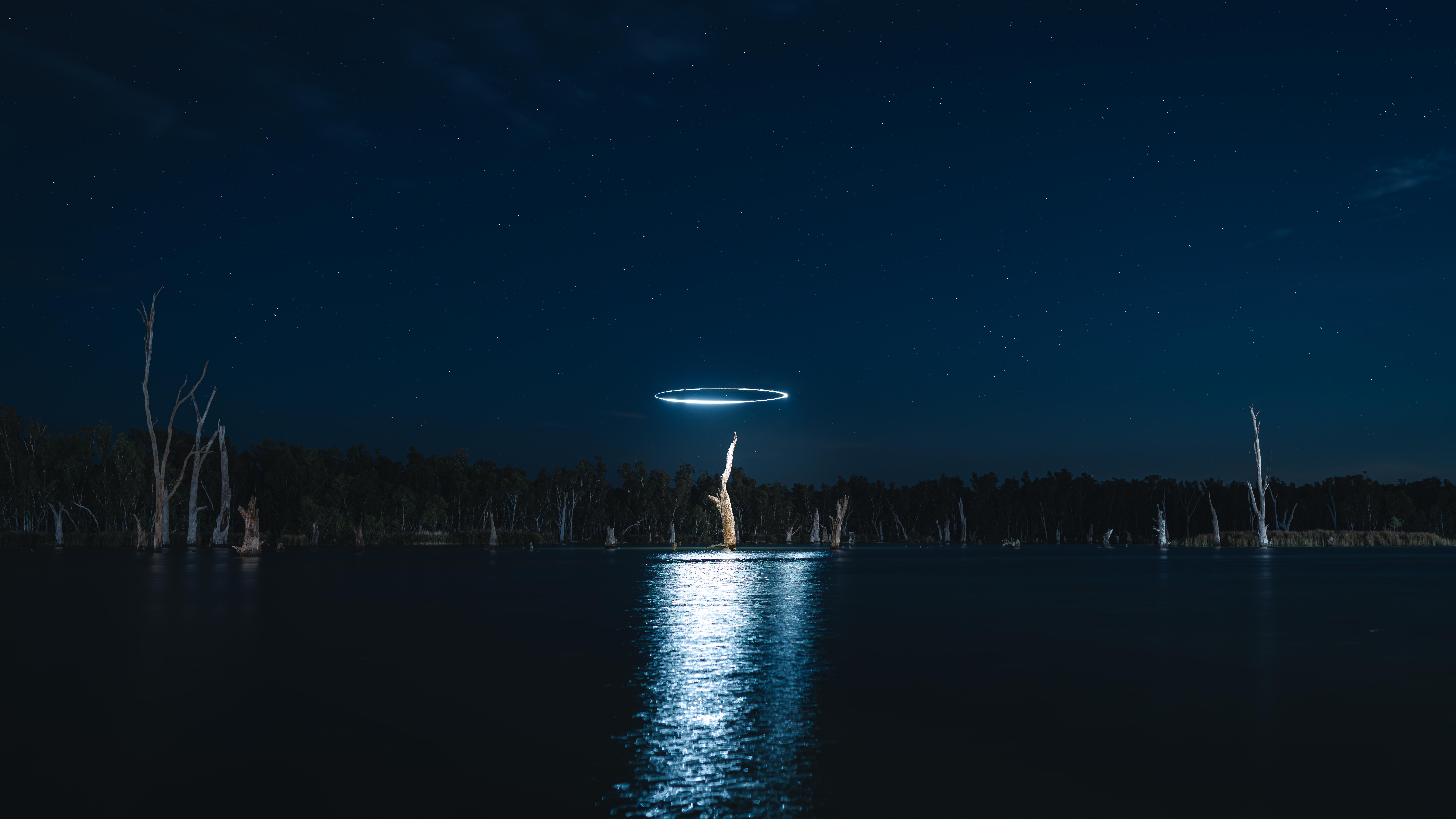 Drone halo over the Australian landscape – 16x9 picture 1 of 1