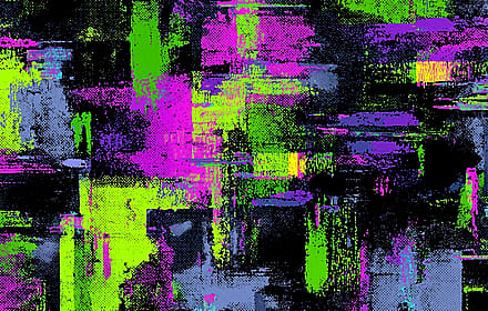 Abstract Neon Graffiti Art'