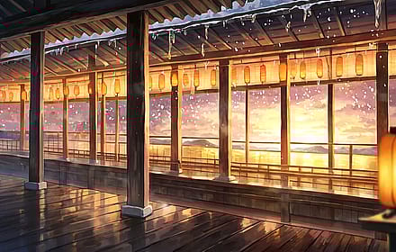 Winter onsen in the snow'