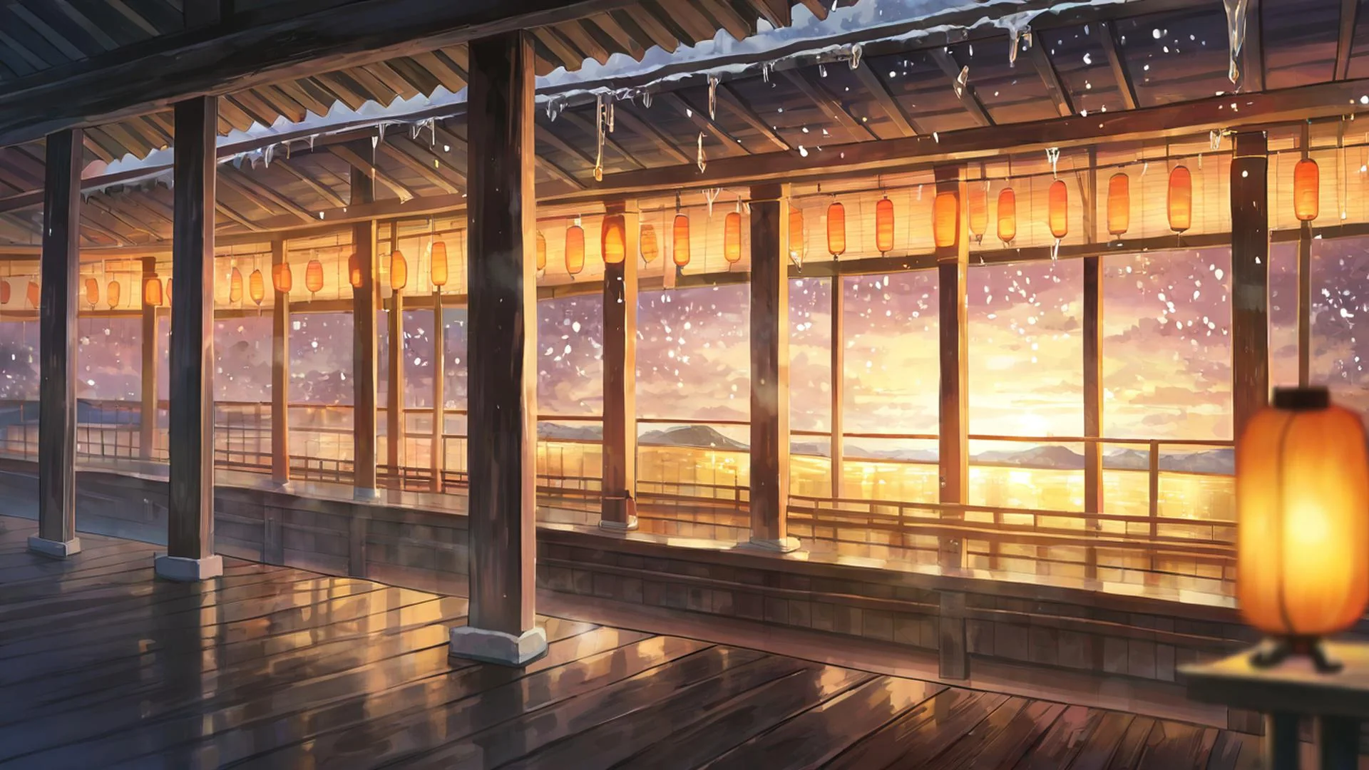 Winter onsen in the snow picture 1 of 1