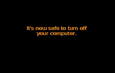 Windows 95 shut down screen'