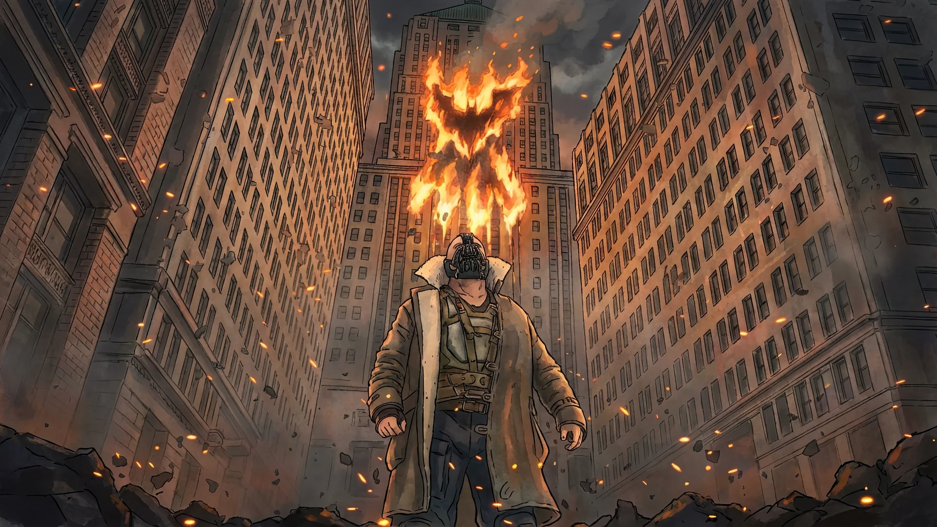 Bane from The Dark Knight Rises in Ghibli Style picture 1 of 1