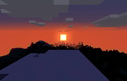 Minecraft FHD for Desktops, sunset'