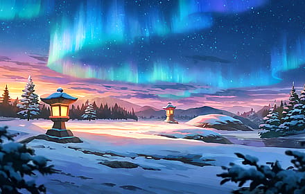 Winter onsen in the snow'