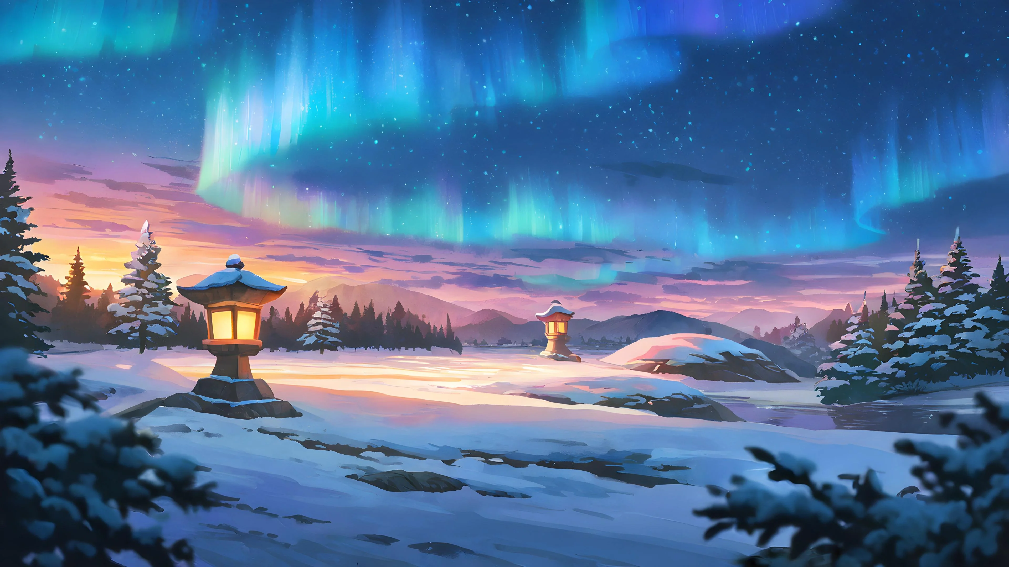 Winter onsen in the snow picture 1 of 1