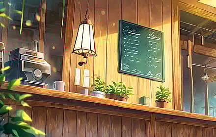 Cozy coffee shop morning'