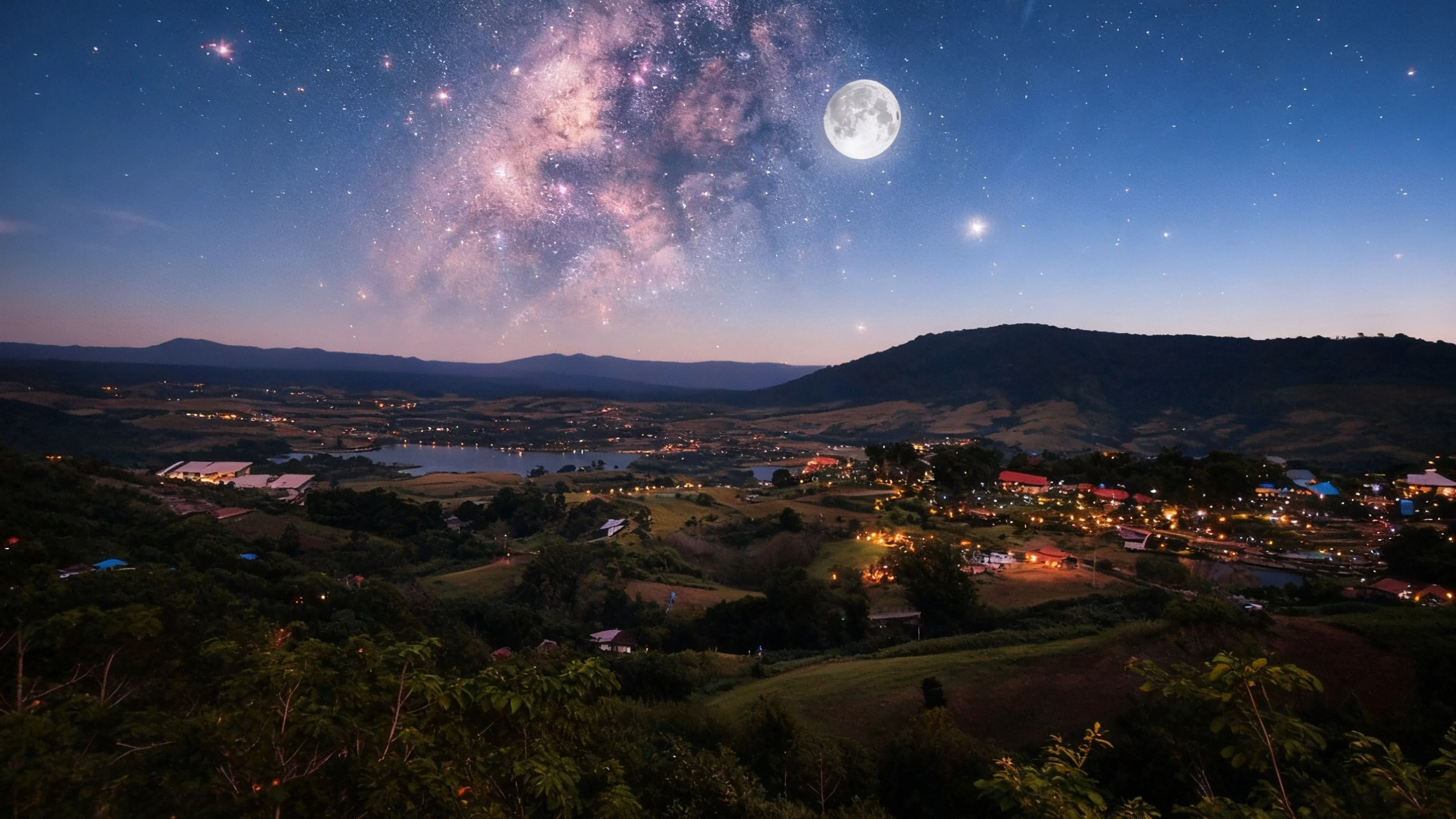 Mountain View - Milky Way over , Thailand picture 1 of 1