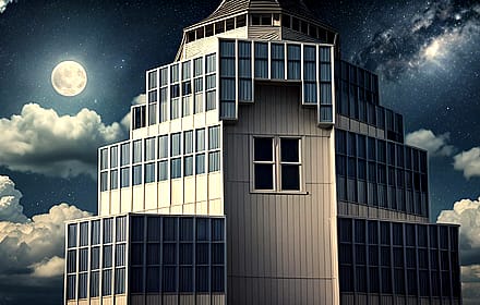 Edificio futursista.'