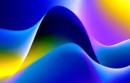 Vibrant Abstract Waves in Gradient Colors'