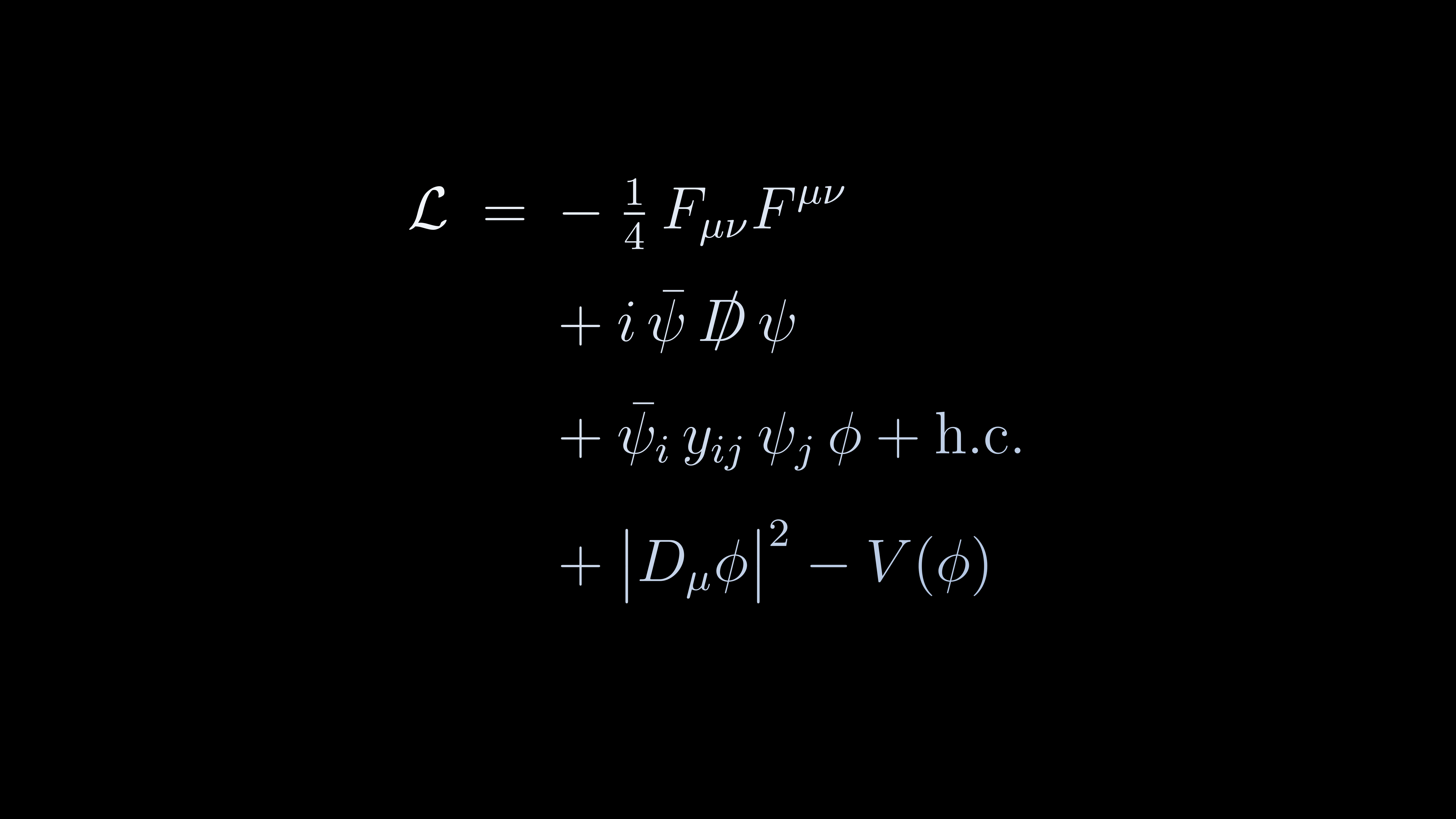 Standard Model Lagrangian—The Equation of Everything picture 1 of 1