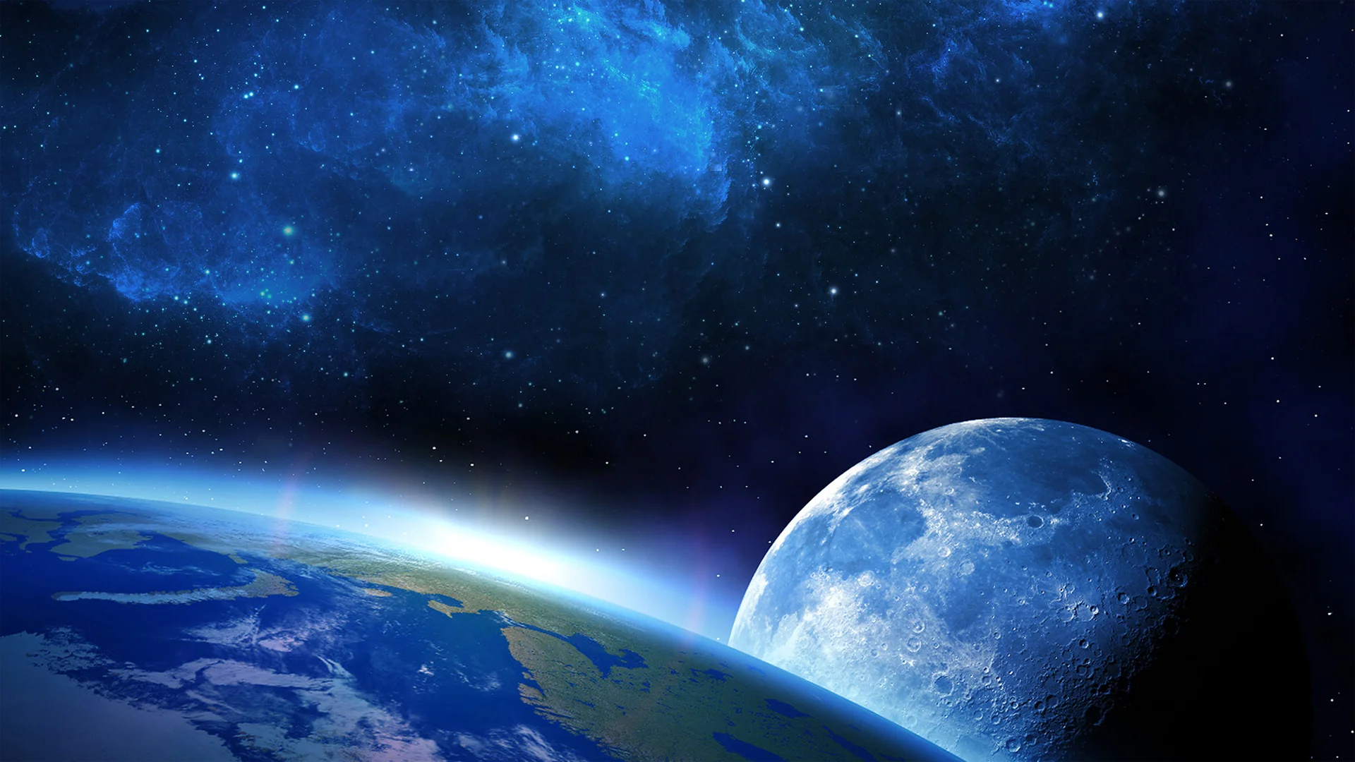 Earth, Moon, and Stars picture 1 of 1