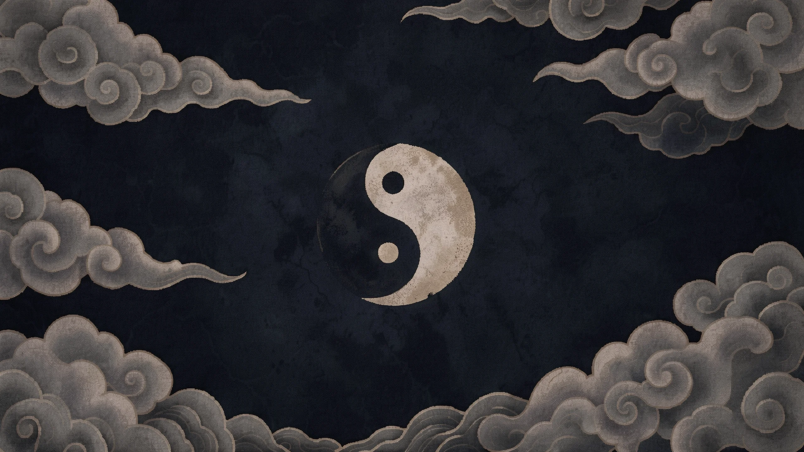 Ying Yang Among Auspicious Clouds picture 1 of 1