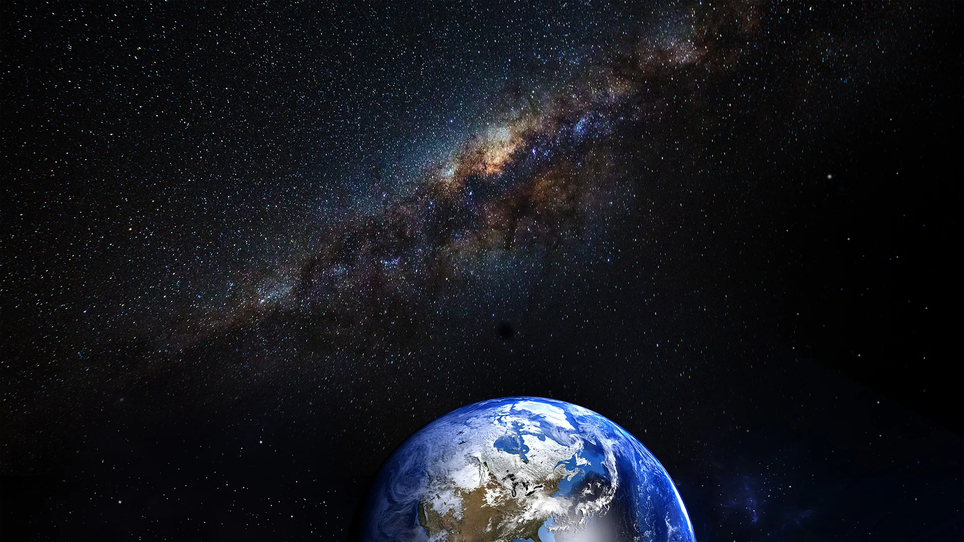 Earth and the Milky Way picture 1 of 1
