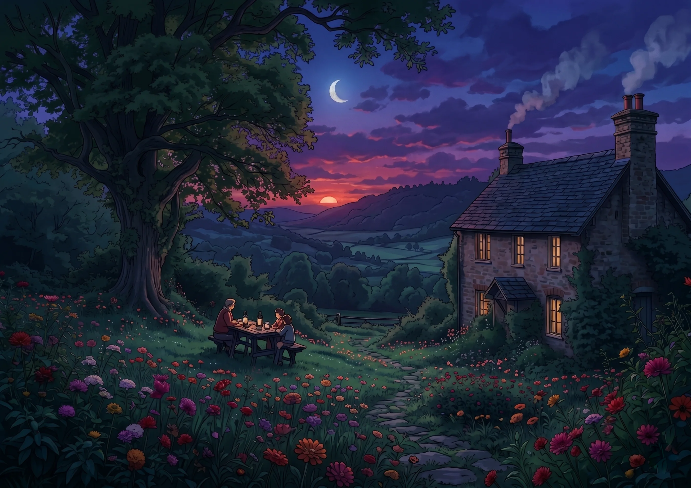 Ghibli style cottage life picture 1 of 1