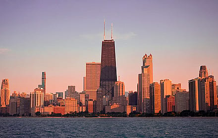 Chicago Skyline from a Mamiya RZ67, 90mm'