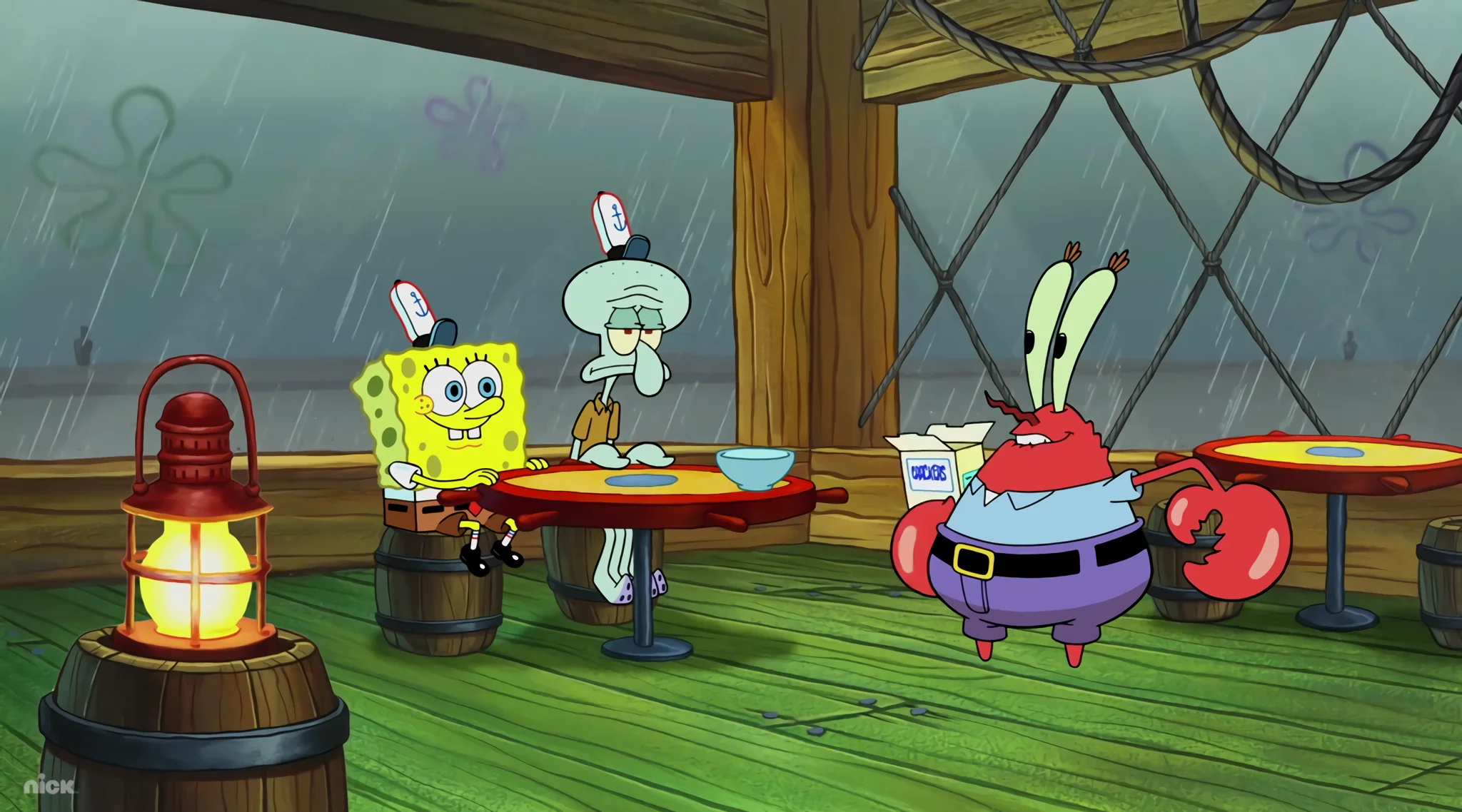 Rainy day at the Krusty Krab picture 1 of 1